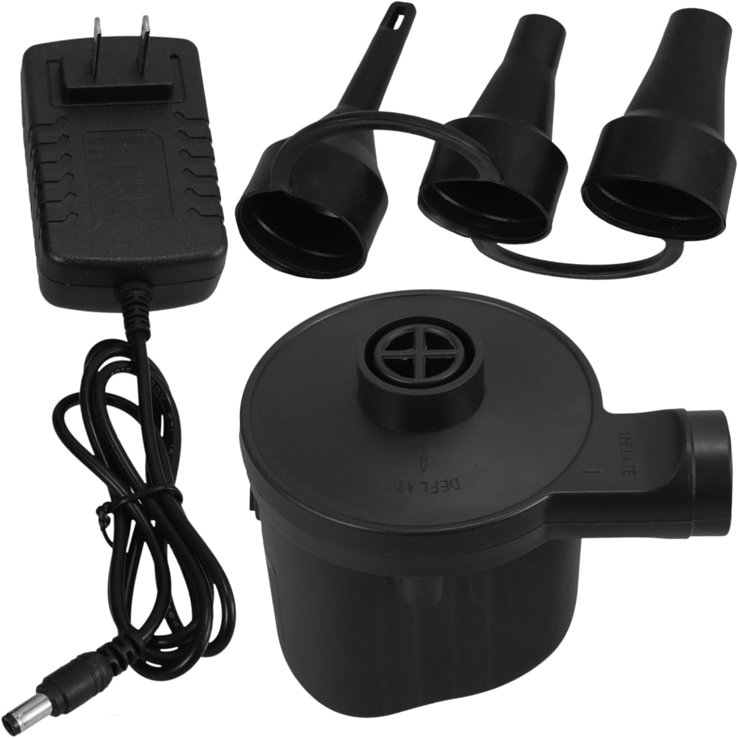 Electric Air Pump for Inflatable Couch Portable Inflator and Deflator for Air Mattress and Pool Floats Compact 12V Electric Pump for Camping and Outdoor Use
