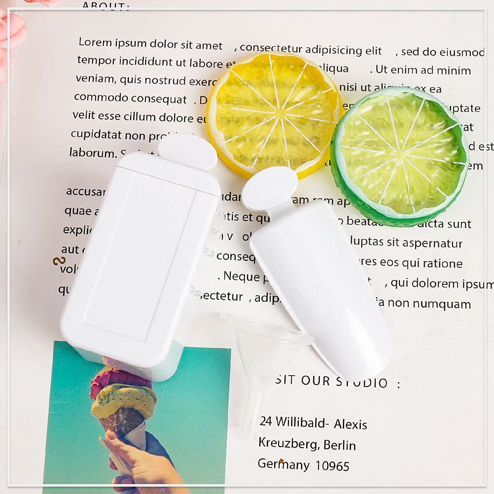 Dip Powder Recycling Tray System with Scoop, Nail Dip Container Portable Dipping Powder Storage Box with Soft Colorful Nail Cleaning Brush for Nail Art and Makeup Tool : Beauty & Personal Care