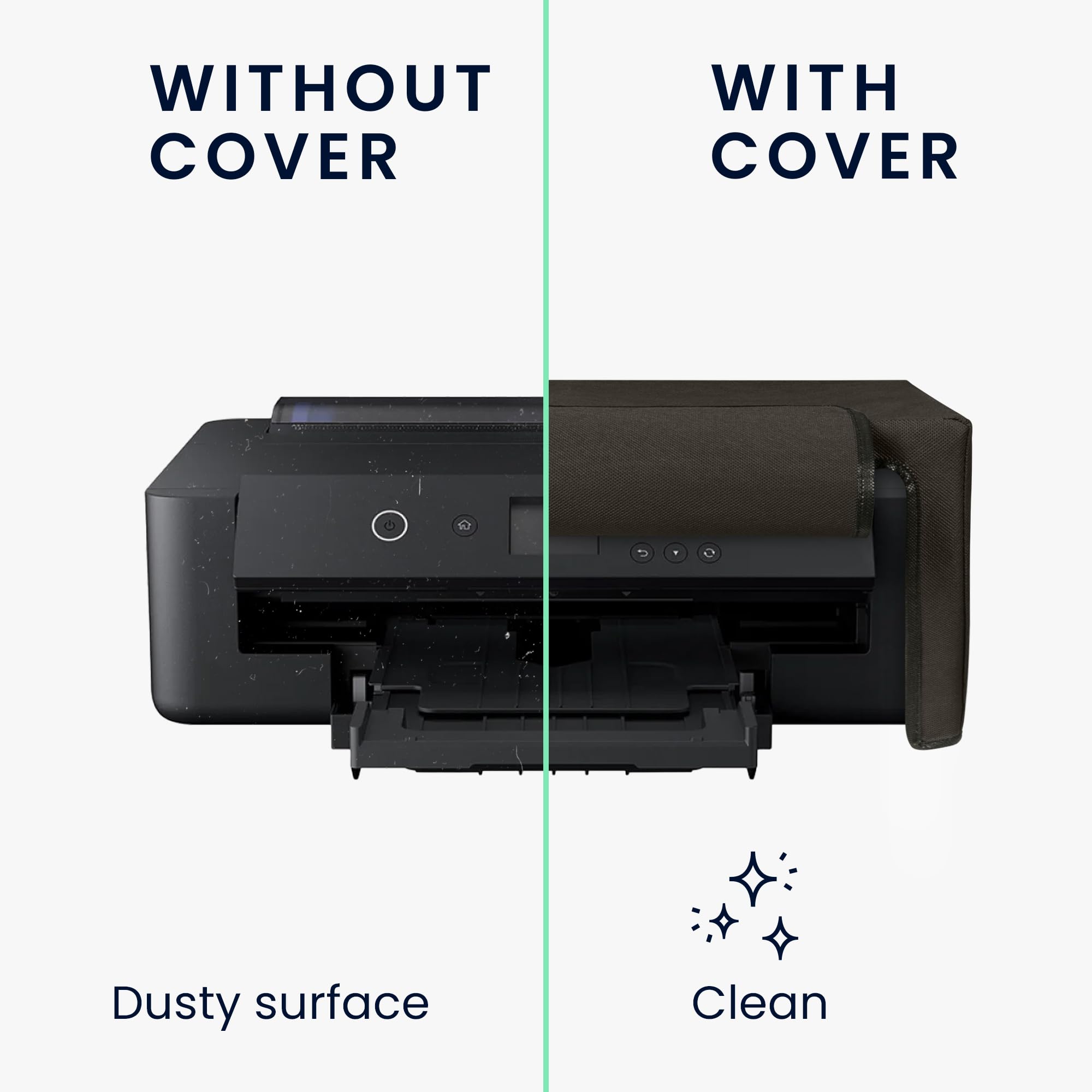 kwmobile Dust Cover Compatible with Epson Expression Photo HD XP-15000 - Printer Case - Fabric Protector Cover - Dark Grey