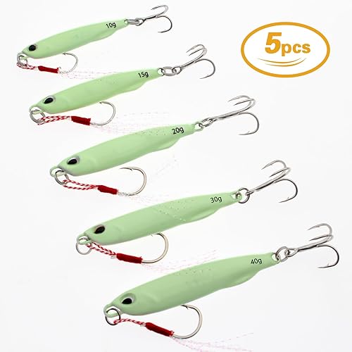 Vista 10 de Fishing Jigs Metal Fishing Spoons Lures, Blade Bait Spinner Long Casting Jigging Spoon Lure Vertical Hard VIB Swimbait for Walleye Bass Trout