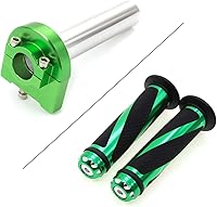 Vista 13 de Manillar de motocicleta de 7/8 pulgadas con tubo de acelerador de giro rápido CNC anodizado, control de palanca motorizado para la mayoría