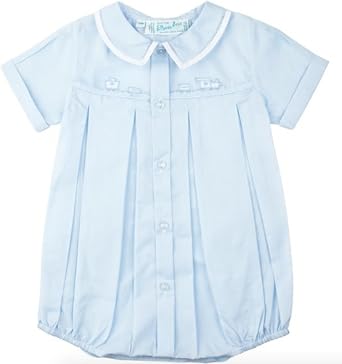 Feltman Brothers Baby Boys Blue Train Bubble Outfit 9M