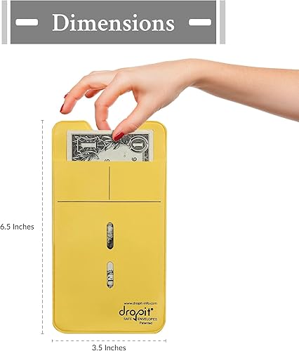 Miniatura 8 de UBICON 50 sobres de seguridad reutilizables blancos para depósito de moneda y dinero, tamaño 50, color blanco