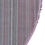 Unique Loom Nowoczesny solidny pluszowy 8 stóp na 8 stóp (8' x 8') okrągły jednolity shag liliowy współczesny dywan obszarowy