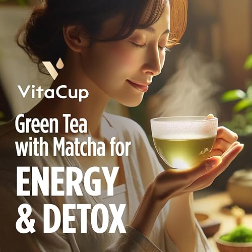 Miniatura 2 de VitaCup Cápsulas de té para energía, enfoque, metabolismo y bienestar con vitaminas en cápsulas reciclables de una sola porción compatible con