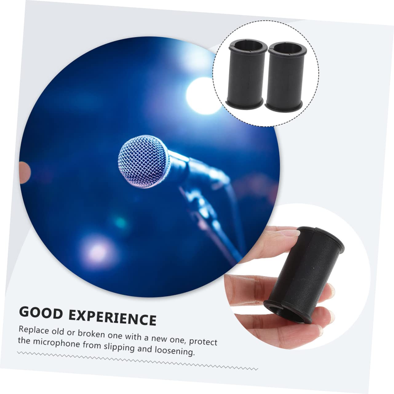 Artibetter 16pezzi Supporto Antivibrazione Per Microfono Gomma Di Gasket Per Montaggio Mic Accessori Pratici e Leggeri Per Streaming e Registrazione Audio
