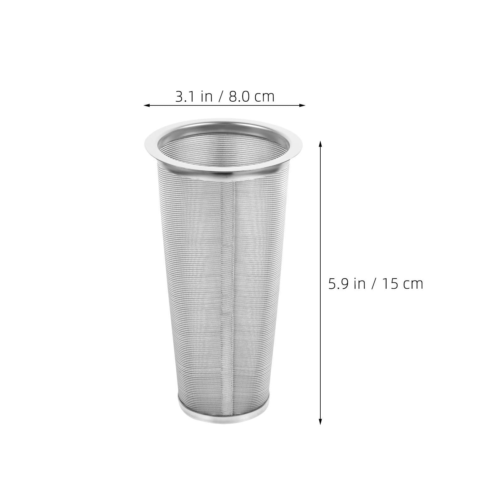 iplusmile Kraftstofftank Feinmaschenfilter aus Edelstahl 304, 2 Stück, konischer Siebkorb mit Flansch, wiederverwendbar, ideal für Lkw und Boote