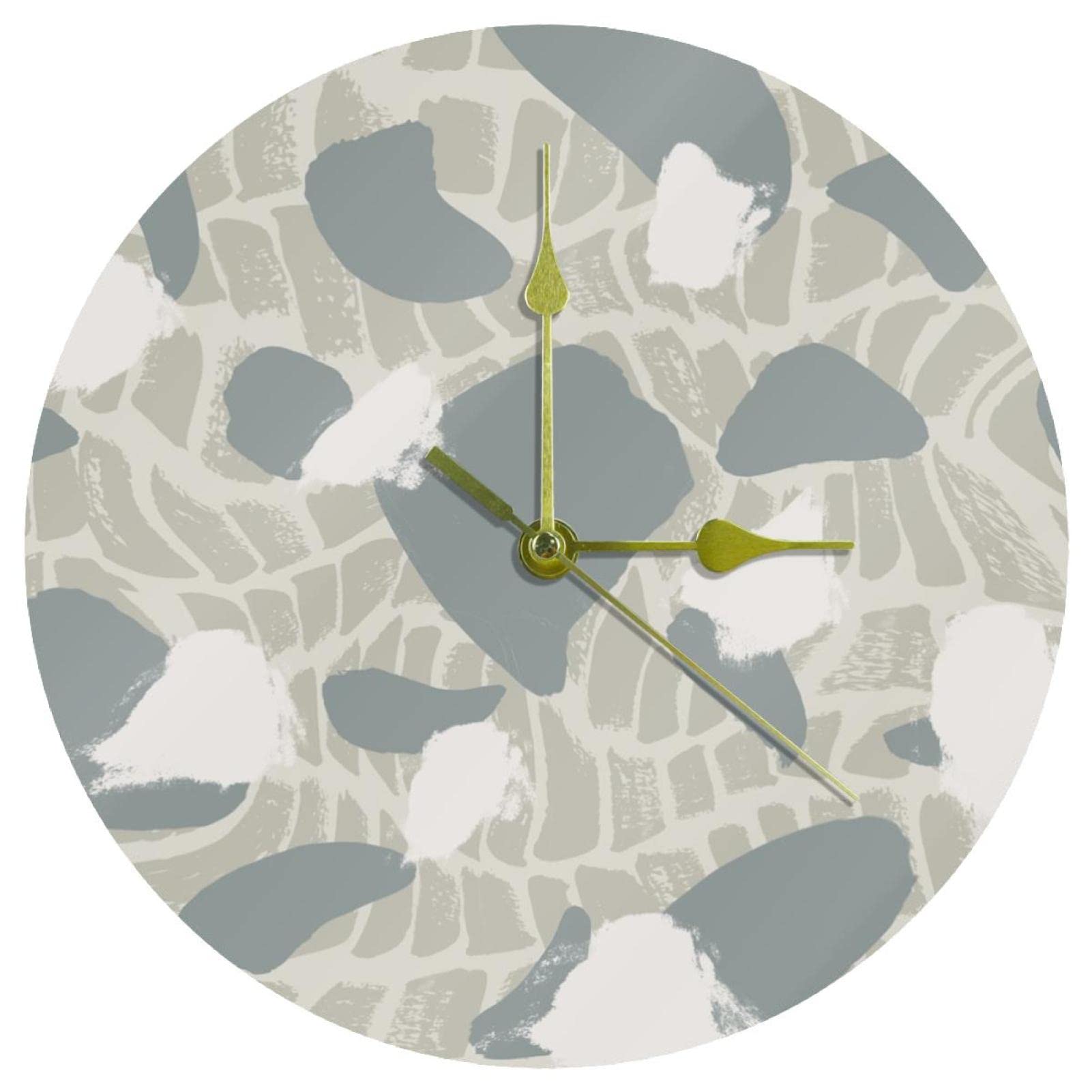 Horloge murale ronde silencieuse sans tic-tac en acrylique pour bureau et salon