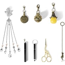 Vintage Sewing Kit with Scissors European Style Embroidery Needlework Set for Cross Stitch, Needle, Thread & DIY Crafts, Portable Antique Case for Adults & Beginners, Sewing Tools & Accessories