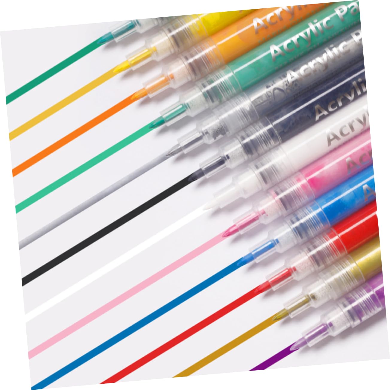 12pcs Nail Art Pens for Manicure Acrylic Graffiti Painting Liner Pens for Detailed Nail Designs Portable and Easy to Use for Home Salon Art