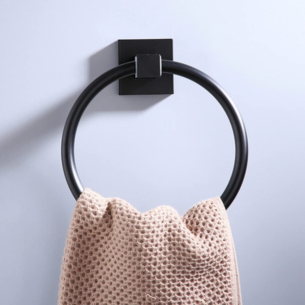 Anneau de serviette en aluminium mat pour une quincaillerie de bain coordonnée