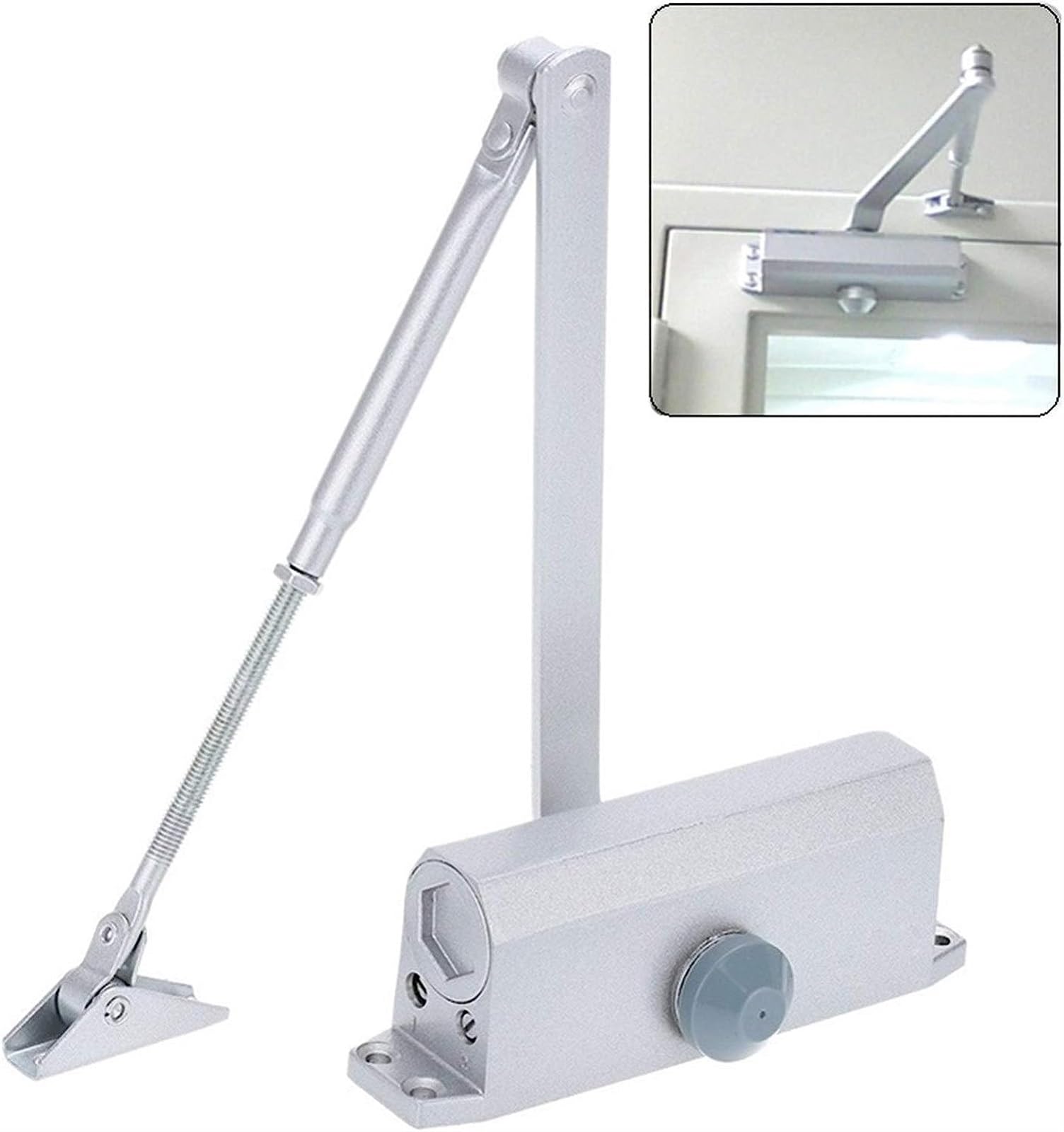 chiudiporta automatico. Chiudiporta automatici Sistema di sicurezza Velocità di chiusura/bloccaggio regolabile In alluminio for mano sinistra e destra