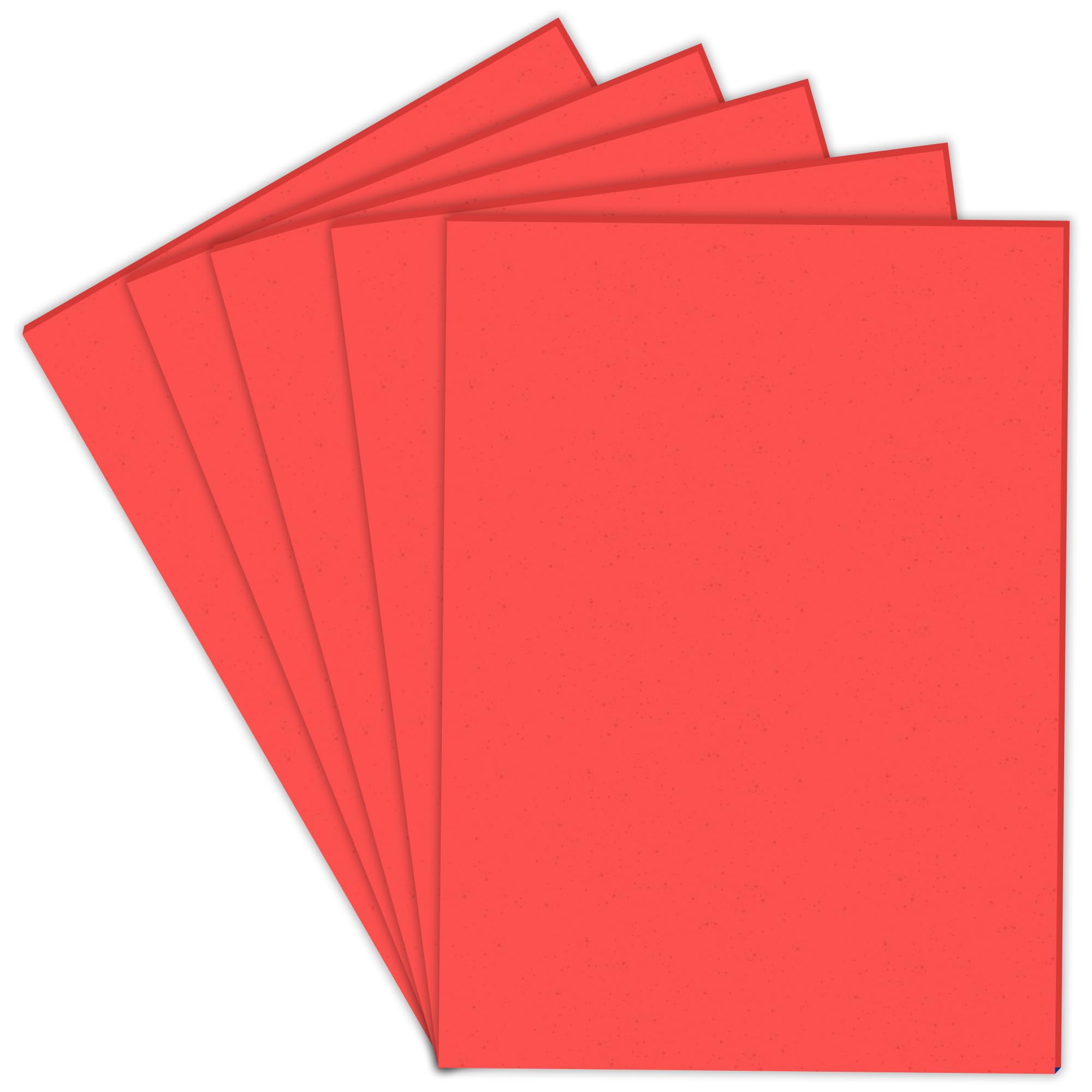 Lakeer Red Color A4 Eva Foam Sheets-5mm Thick, Pack of 5 Sheets | for Scrapbooking, Art & Craft Projects, Decorations, Etc (Red Color)