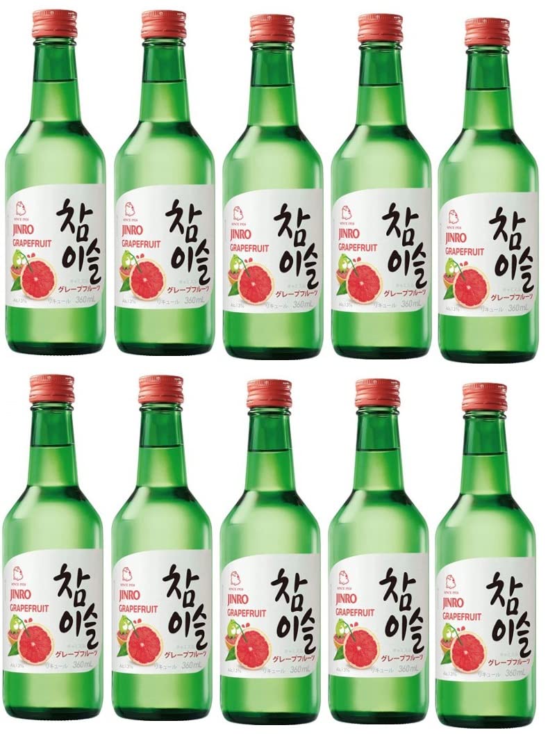 【希少・非売品】JINROグレープフルーツ ミニボトル 80ml 24本入セット Amazon.co.jp: JINRO チャミスルグレープフルーツ [ 焼酎 13度 360ml