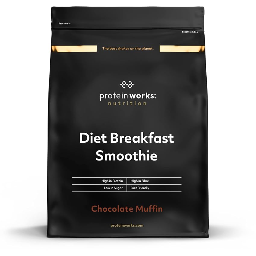 Immagine del prodotto Frullato Dietetico Per La Colazione | Muffin al Cioccolato | Colazione Rapida | Alto contenuto di proteine  e basso contenuto di zucchero | THE PROTEIN WORKS | 500g