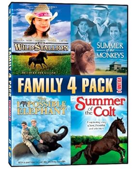 Family 4 Pack, Volume 4: The Wild Stallion / Summer Of The Monkeys / The Impossible Elephant / Summer Of The Colt