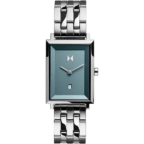 MVMT Signature Square Watches for Women - Premium Minimalist Women’s Watch - Analog, Stainless Steel, 5 ATM/50 Meters Water Resistance - Interchangeable Band - 24mm