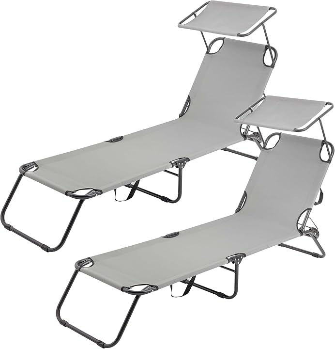 Baroni home 2 lettini prendisole con tettuccio struttura in ferro