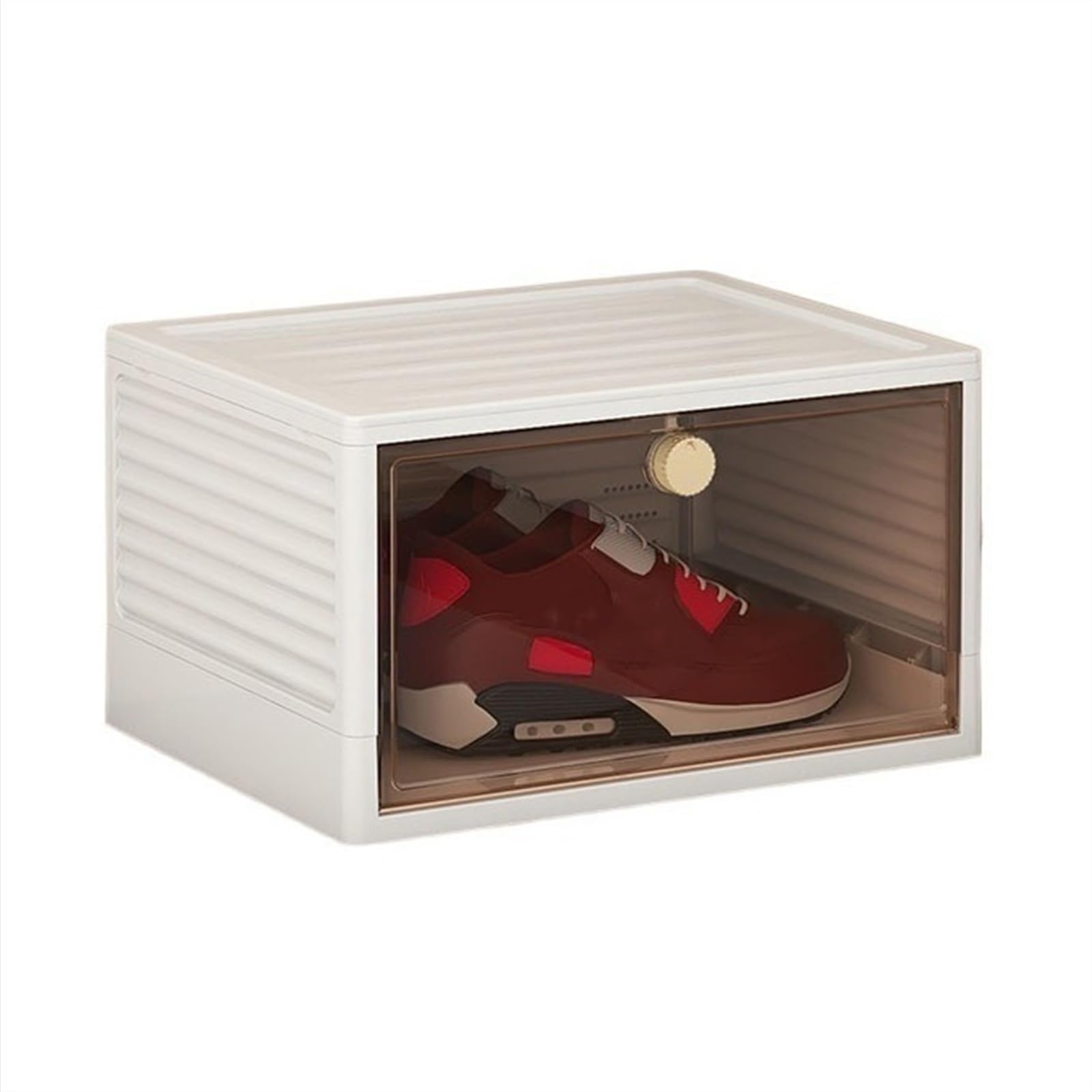 Boîte à chaussures transparente avec couvercle pour placard propre