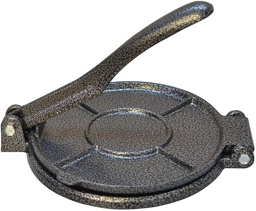 MH GLOBAL - Sartén plana de 7.25 pulgadas con tapa para cocinar la pataconera quesadilla Tortilla taco prensa