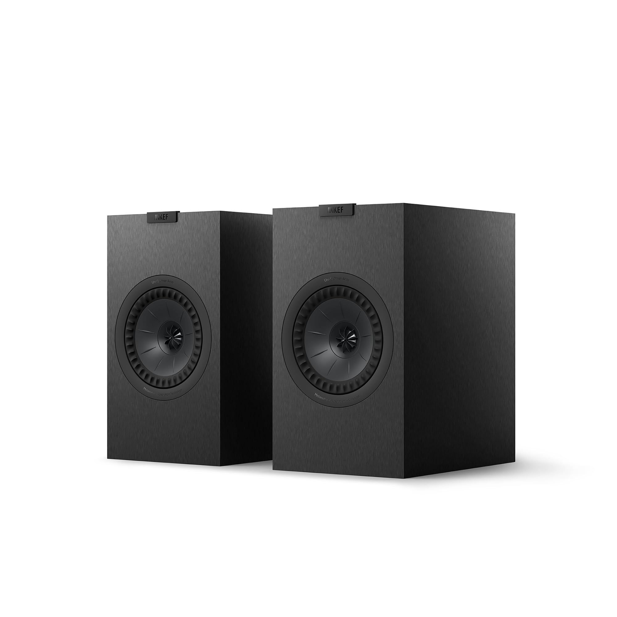KEF Q3 Meta Altavoces de sobremesa pasivos HiFi, Negro Satinado | Música | Televisión y Home Cinema | Gaming | Reflector de Graves bidireccional | Transductor Uni-Q de 16,5 cm con Mat
