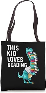 Funny Reading Books Gift For Kids Boys Girls Story Reader Tote Bag