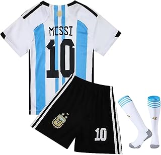YIHFTE Soccer Jerseys for Youth Sport Football Training Uniform Soccer Jersey Fans Shirt Kit Set with T-Shirt Trunks Socks