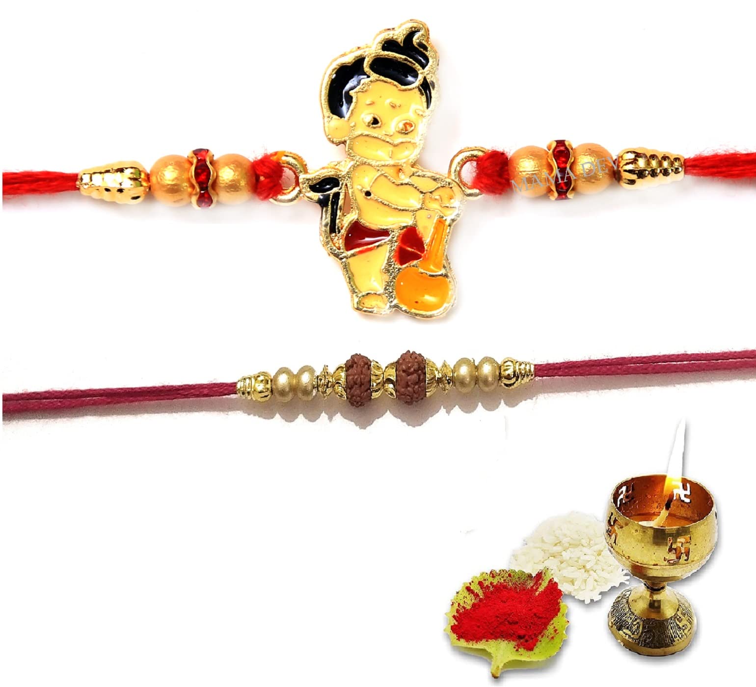 Mamadev:- hanuman rakhi & Rudraksha Rakhi Children To cartoon Rakhi, for Men/boys/Girls raksha bandhan rakhi for brother | Rakhi for Bhai | Rakhi for Kids (Combo) (B0B51Y55CF) Amazon Price History, Amazon Price Tracker