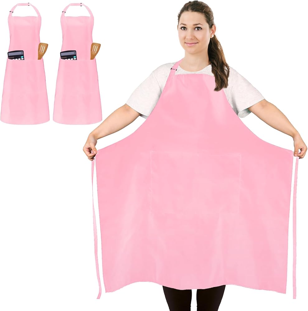 Nanxson Grembiule da donna in cotone, croce retro bavaglini, 2 tascabili, adatto a cuochi, pasticceria, artigianato, composizioni floreali CF3094 (Azzurro