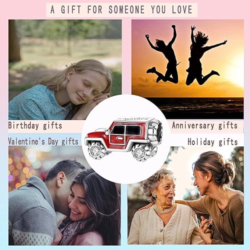 Miniatura 5 de LNQOBU Dijes de plata de ley 925 para pulseras y collares para mujeres y niñas (con una cuenta espaciadora)