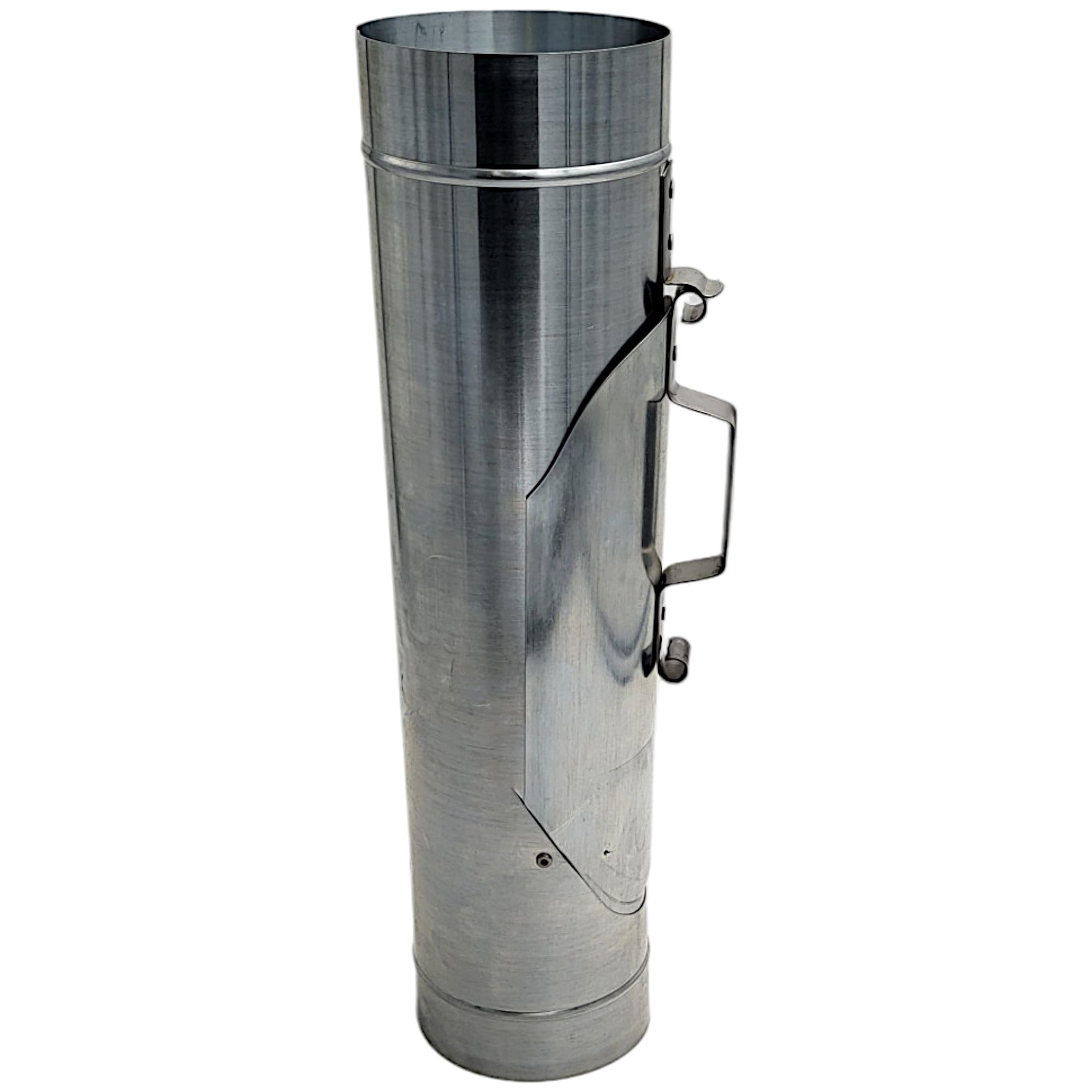 zbs24 Zink Regenwassersammler mit Laubkorb 80mm - Regenrohrklappe mit entnehmbaren Laubkorb, zum effizienten auffangen von Regenwasser, mit Muffe für einfache Verbindung mit dem Fallrohr
