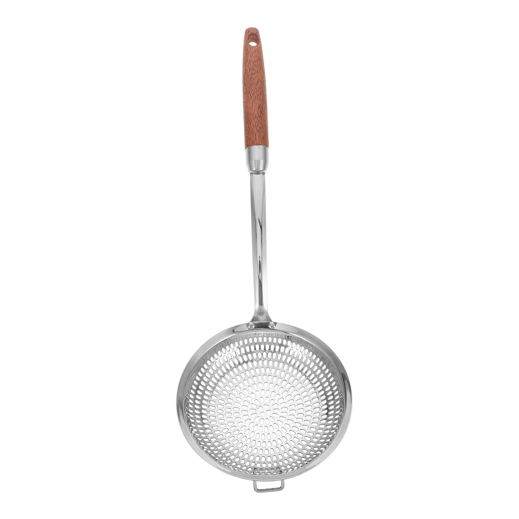 Sosoport 1Pc Stainless Steel Hot Pot Filter Spoon Multi Function Colander Strainer for Cooking Kitchen Tool for Wontons Vegetables and More Assorted Color Handle