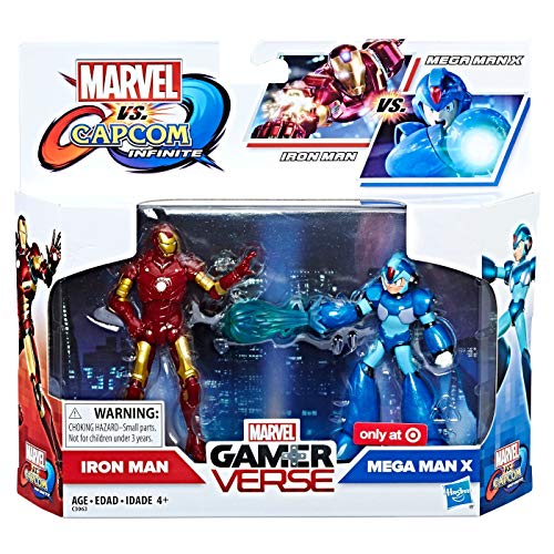 Marvel Gamerverse Marvel vs Capcom: Infinite Iron Man & Mega Man X Exclusive Action Figure 2-Pack