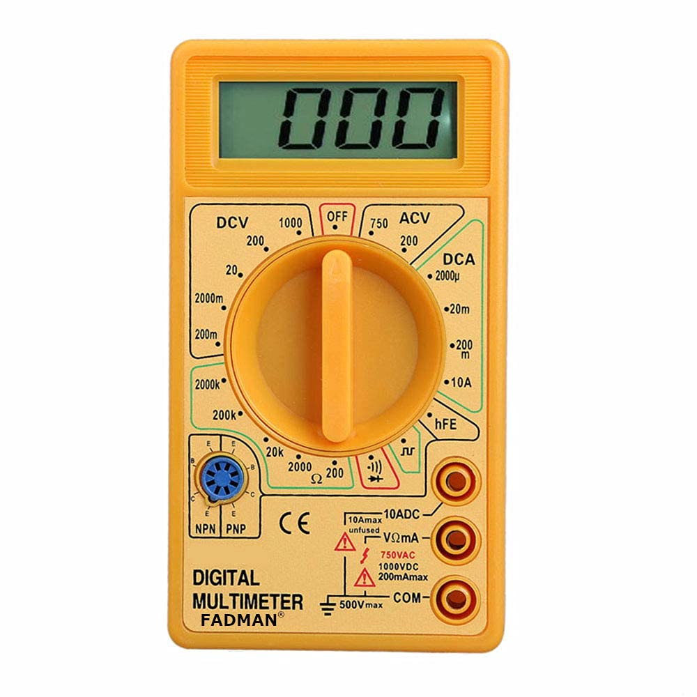 FADMAN FD-16 DIGITAL MULTIMETER YELLOW