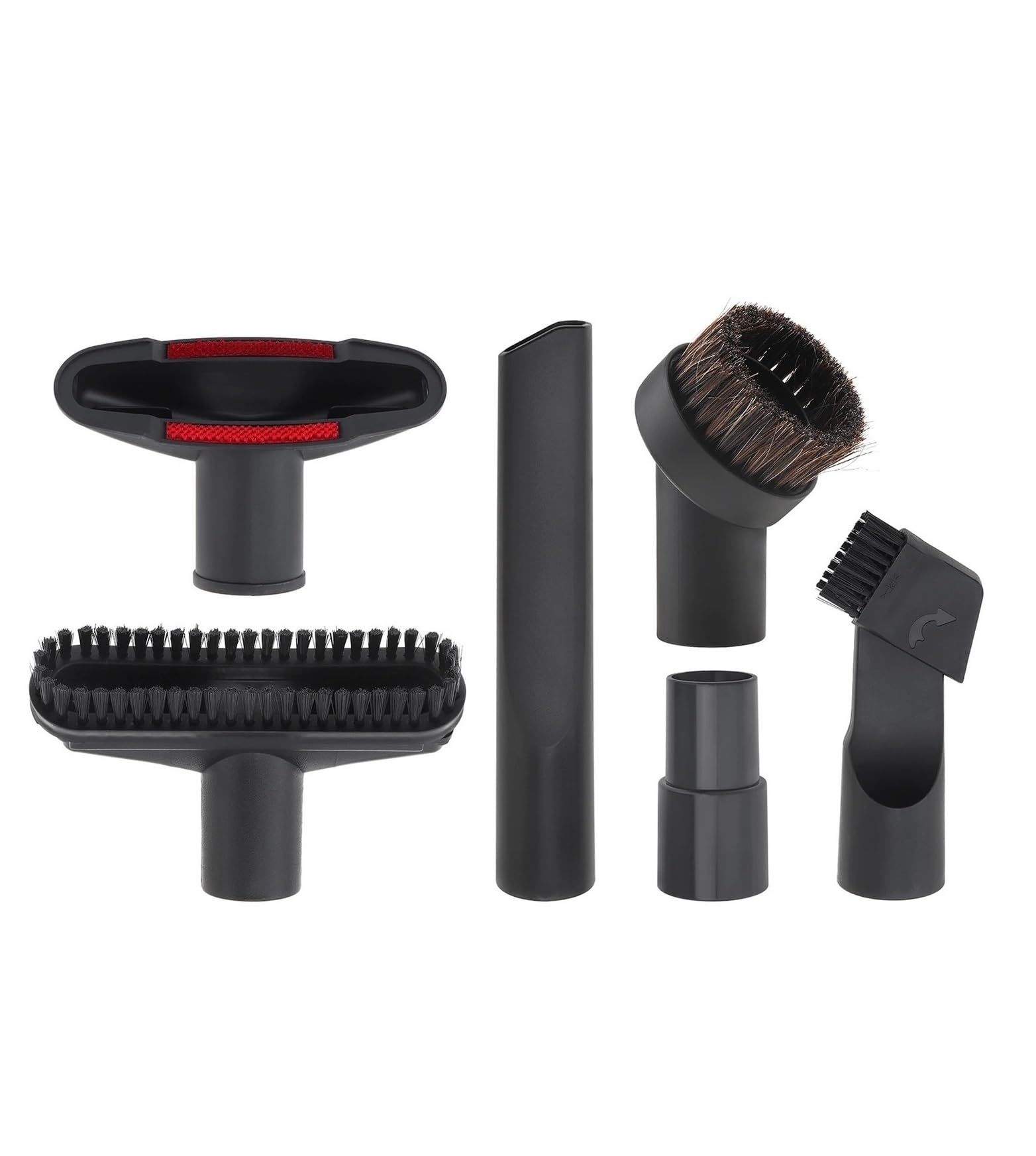 6-teiliges Reinigungs-Staubsauger-Set, Standard-Schlauchadapter, Hartholz-Bodenbürste, Staubsauger-Bürstenkopf-Ersatz