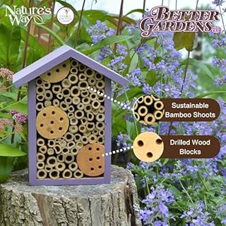 Nature's Way Bird Products PWH1-B Bee House, Purple