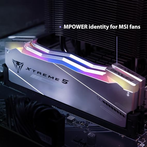 Patriot Viper Xtreme 5 MPOWER DDR5 RAM 48GB (2X24GB) 8000MT/s CL38 Memory | Voltage: 1.45v; Supports Intel XMP; Module type: UDIMM.