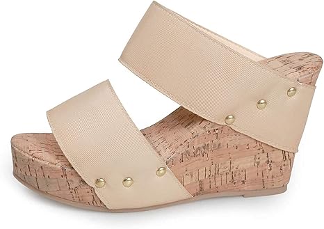 amazon brown wedge sandals