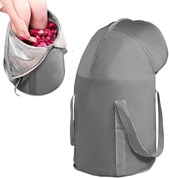 Ouliget Collapsible Bucket for Soaking Feet,Portable Travel Foot Bath Tub,Fully Wrapped Knee Fumigation Foot Soaking Bath Basin,Foot Spa Bag for Outdoor Travel Camping Fishing
