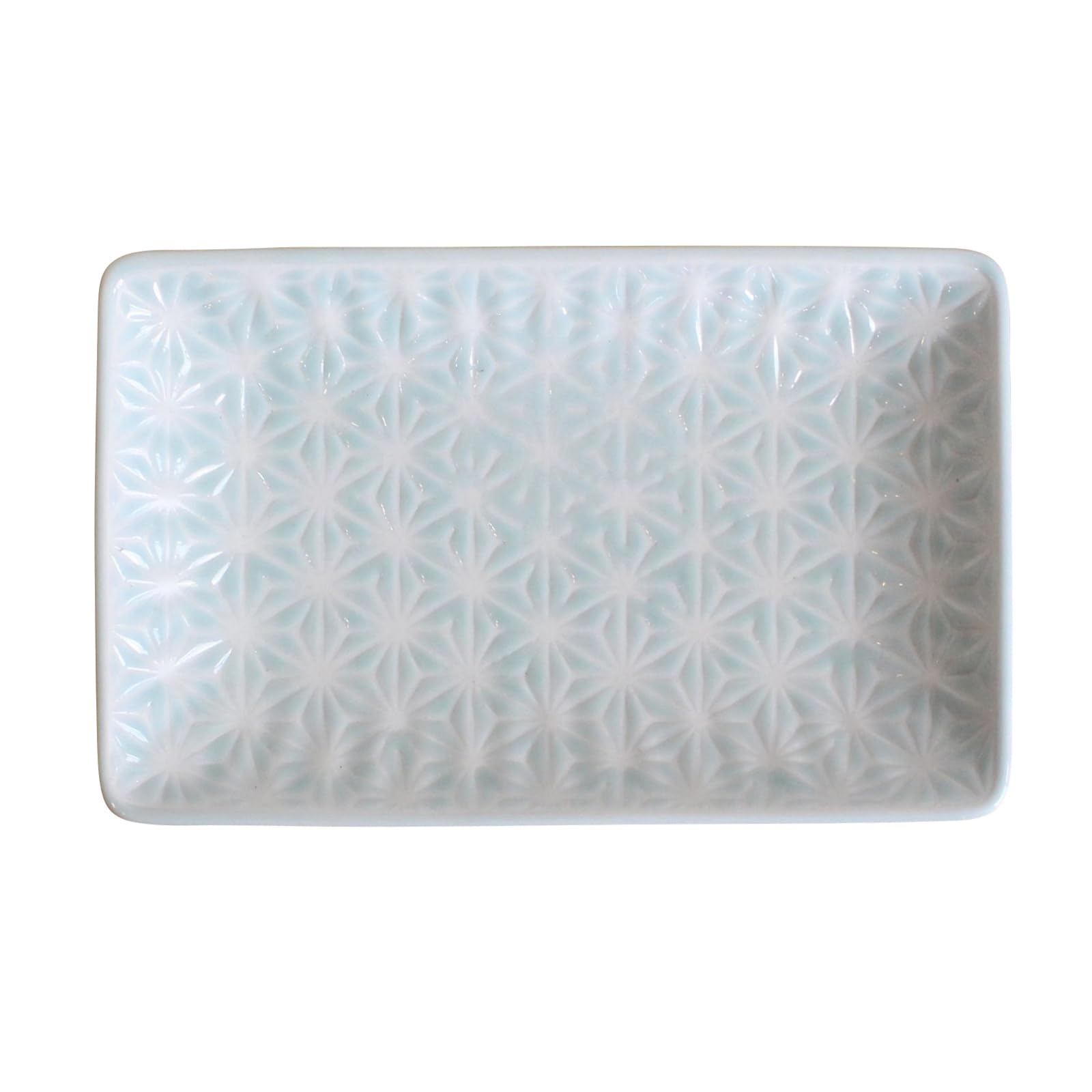 Hasami Ware Hemp Leaf Rectangular Plate M