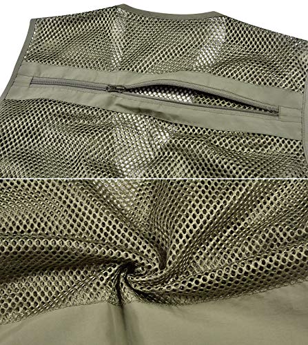 Colete masculino Spanye para atividades ao ar livre, colete de verão para pesca, fotografia de secag