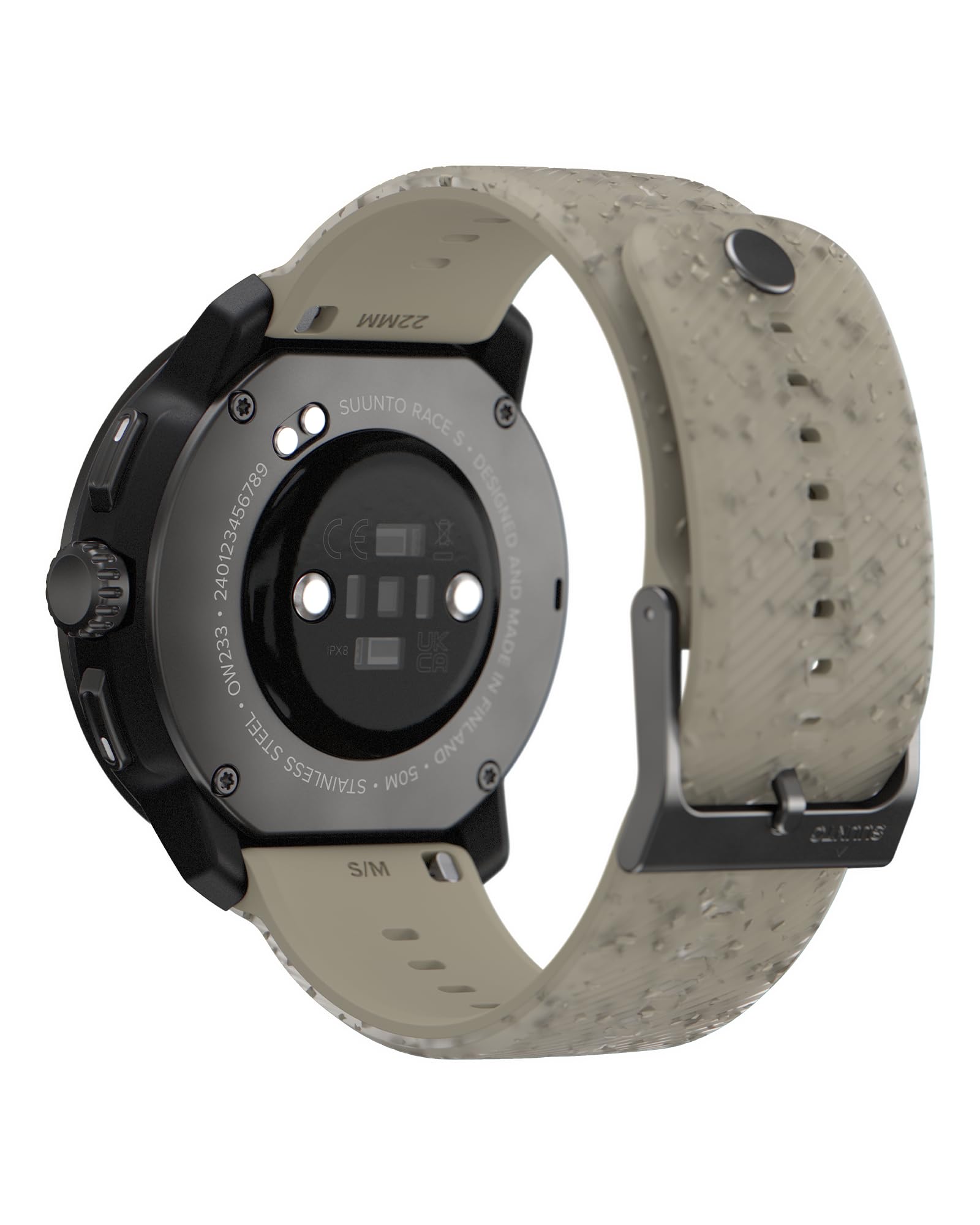 SUUNTO Pasek do Zegarka 22 Ath6 Silicone Strap Gravel Gray S+M