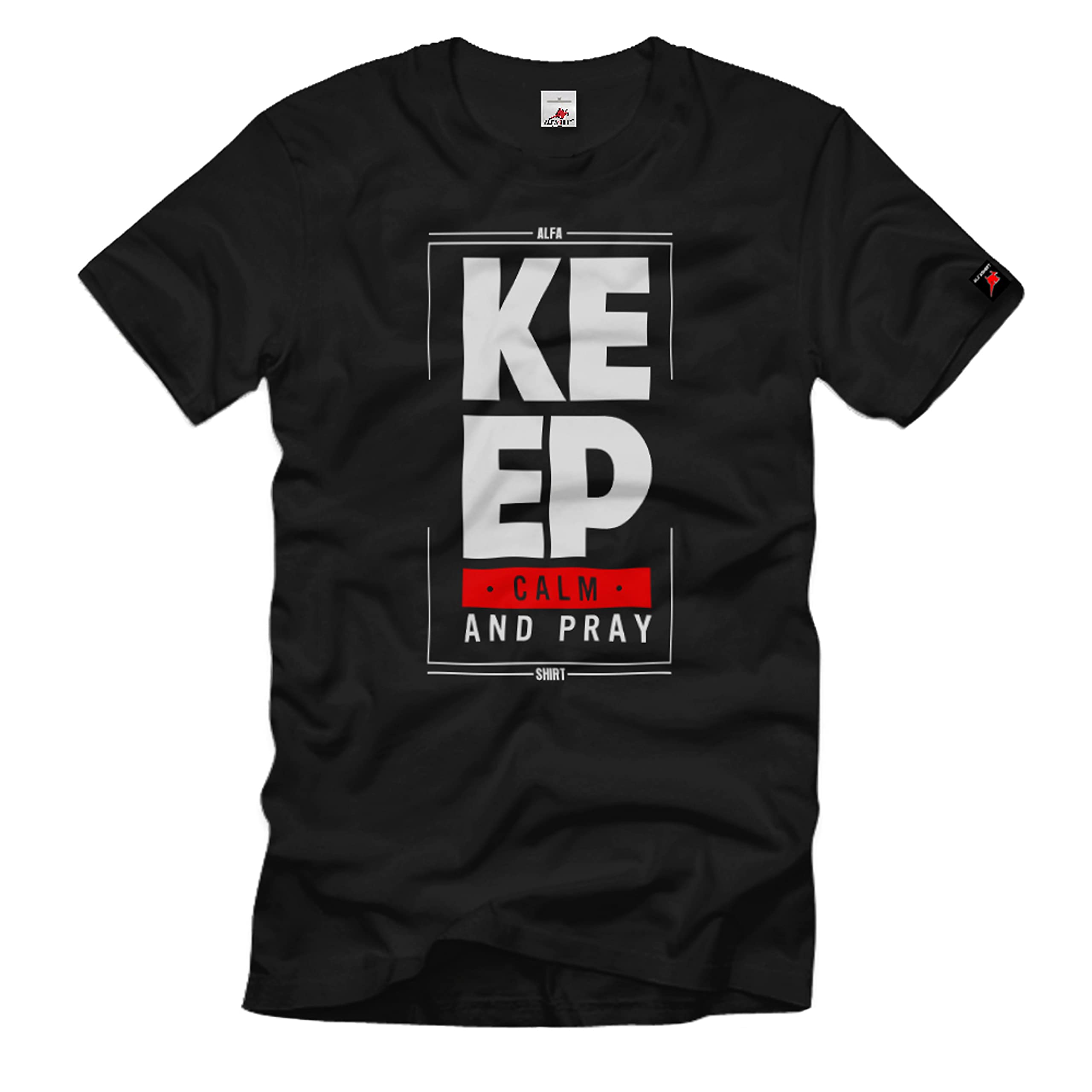 T-shirt Keep Calm and Pray pour vos moments de méditation