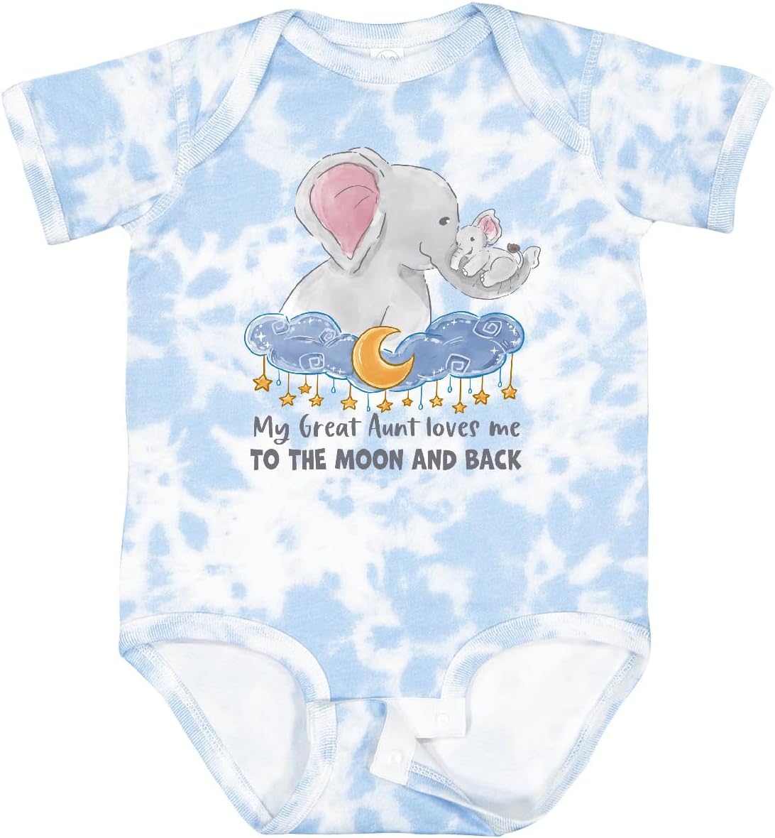inktastic My Great Aunt Loves Me To the Moon and Back Baby Bodysuit