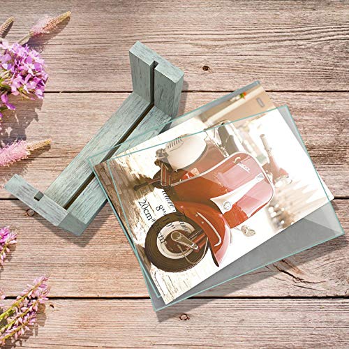 Horlimer 8X10 Picture Frame Set Of 2, Rustic Photo Frame With Wooden Base And Tempered Glass For Tabletop #TOP2