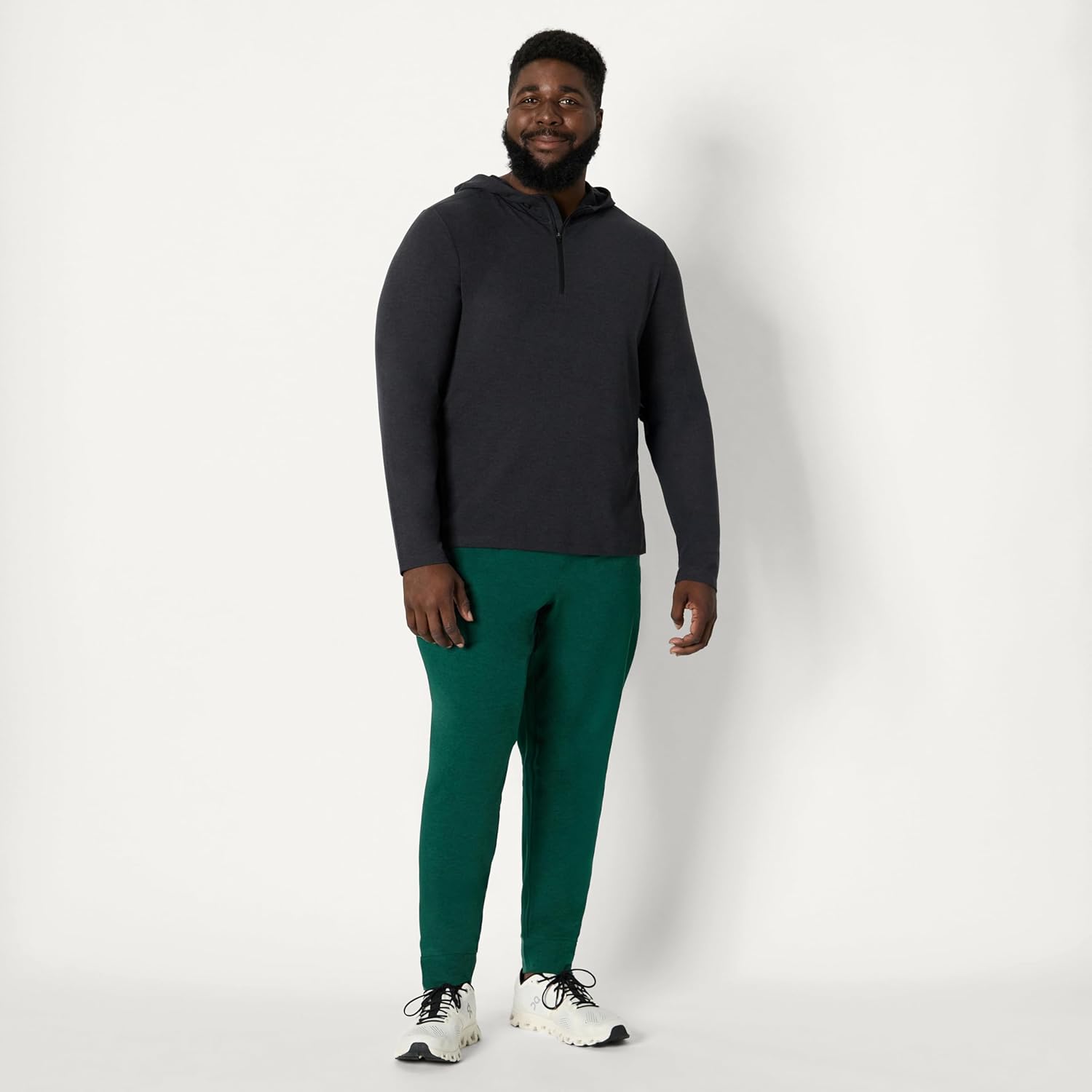 Amazon Essentials Men's Athletic Soft Performance Lightweight Quarter-Zip Hoodie Long Sleeve Workout Top - Image 7