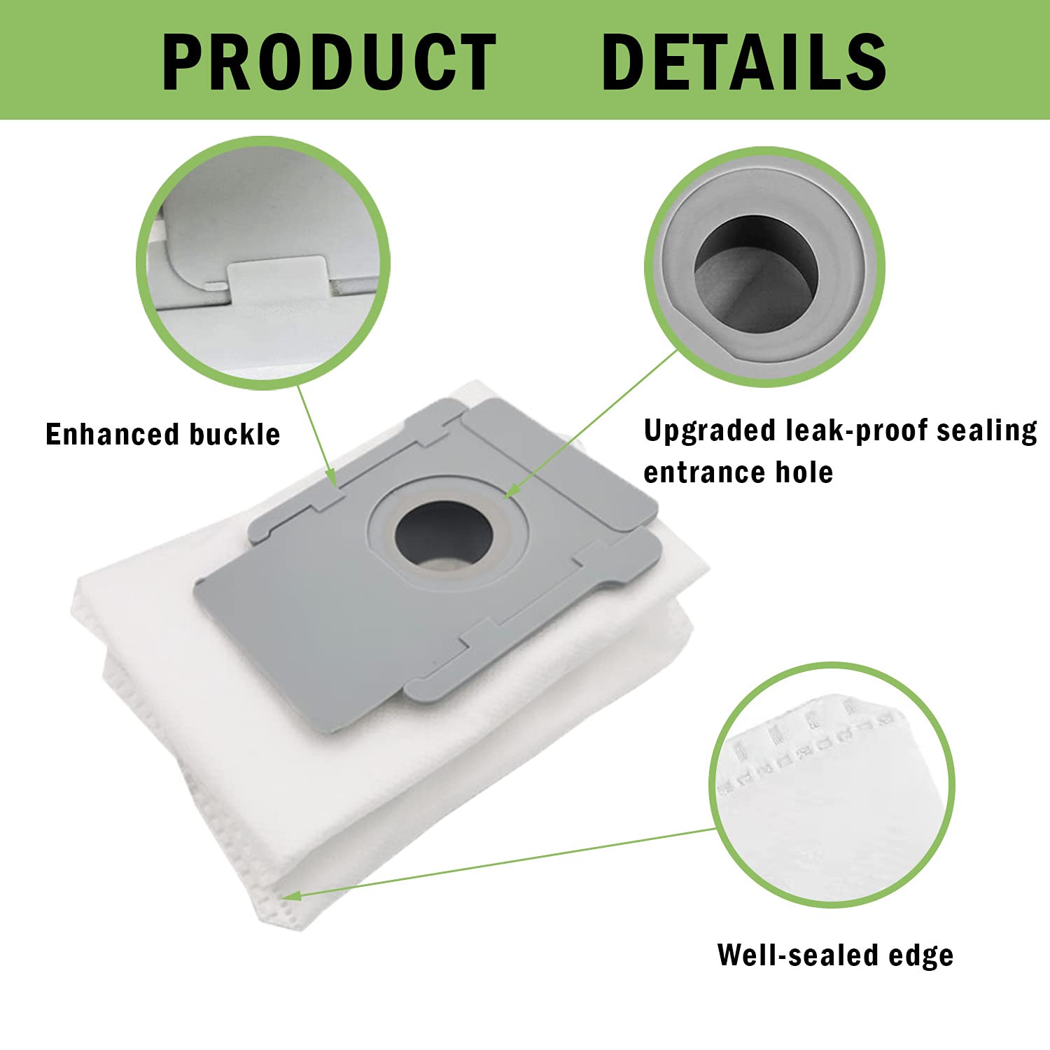 Robot Uum Lot De 6 Sacs à Poussière De Rechange Pour Roomba Q0520