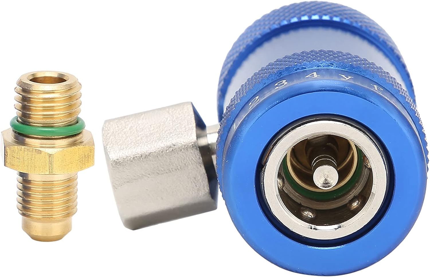 Car A/C Quick Adapter Fitting , Air Conditioning Tools & Equipment Air Conditioning Line Repair Tools Kit Low Pressure Fluoride Liquid Filling Couplers Connectors Kit HS‑1234YF : Automotive