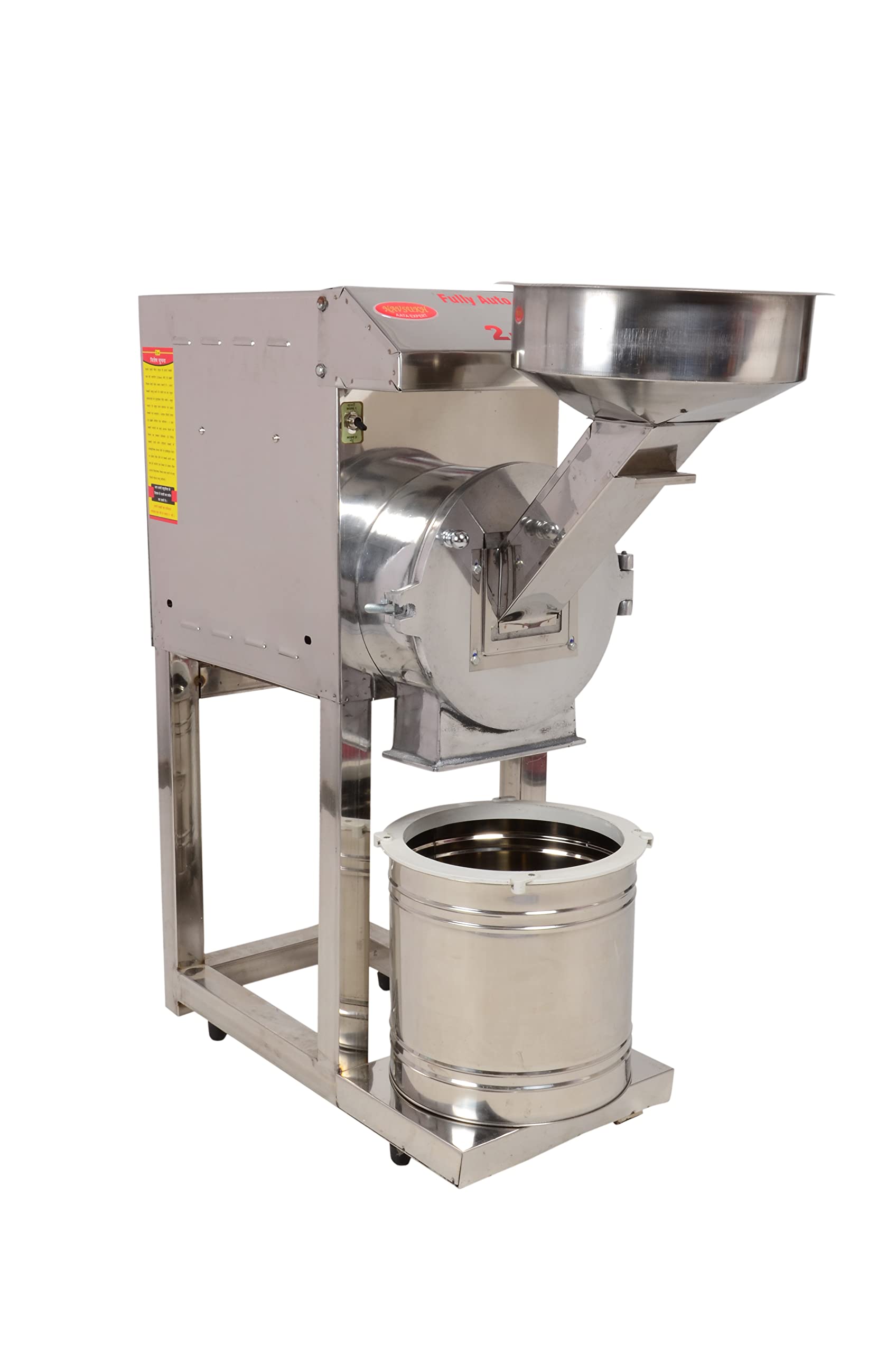 NAVSUKH 2HP Hunk 2in1 Fully Automatic Stainless Steel Flour Mill/Pulverizer Machine/Masala Grinder (Electric Motor Capacity - 2 HP)-image-28