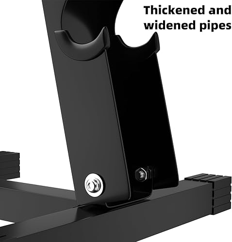 Miniatura 8 de 4-Tier Dumbbell Rack Stand, A-Frame Metal Weight Rack with Handle  Space-Saving Strength Training Dumbbell Storage for Home Gym